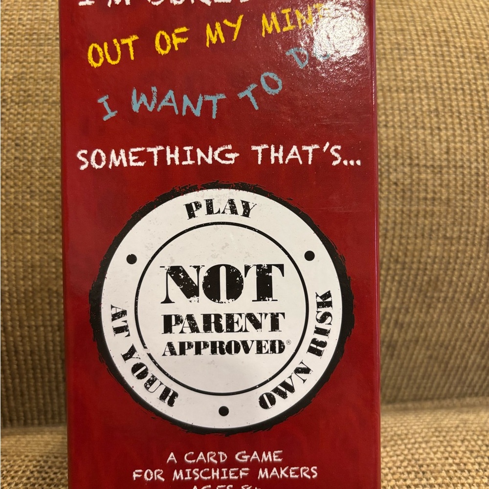 Not Parent Approved Card Game - New Open Box